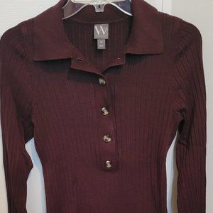 Worthington sweater button front